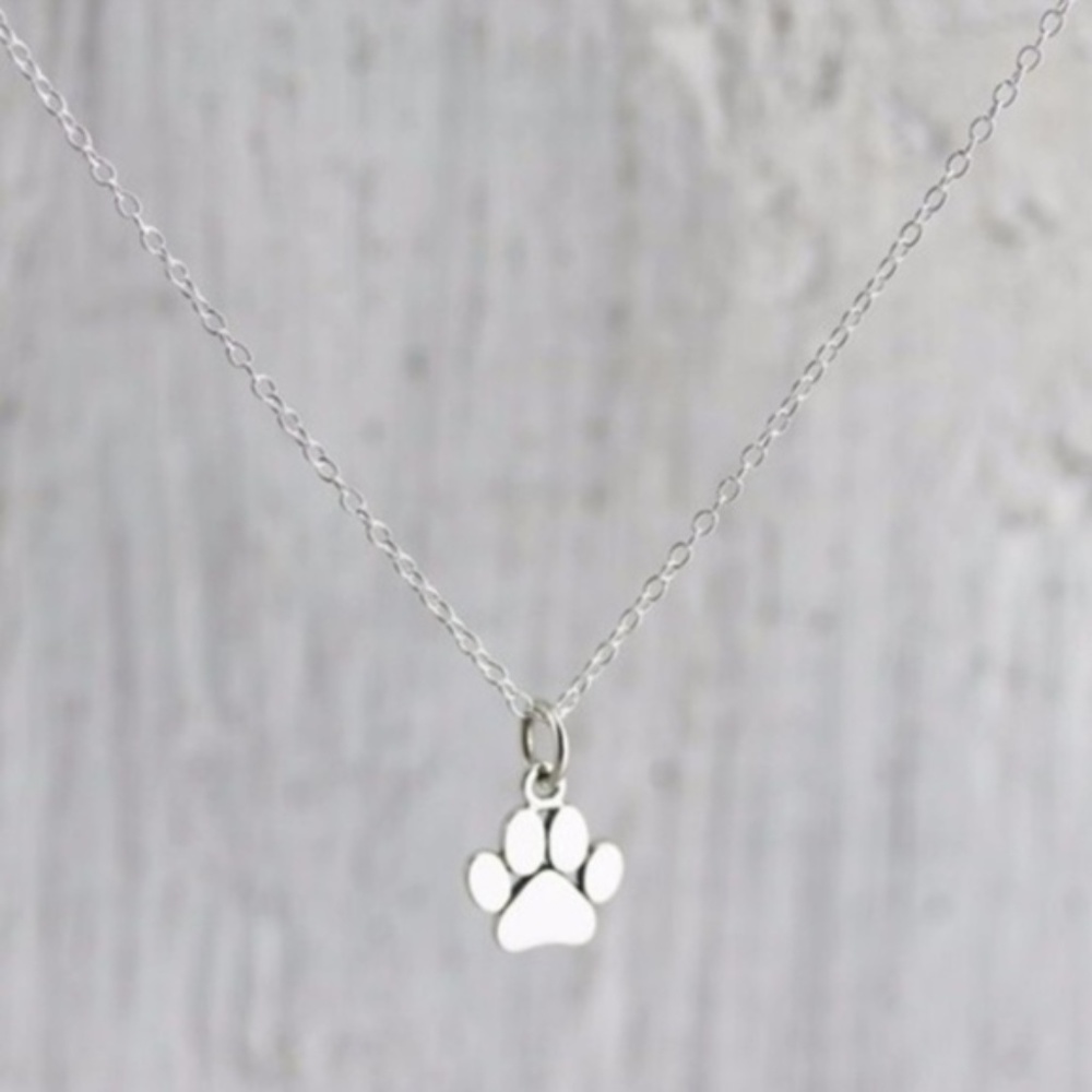 Paw Necklace Silver